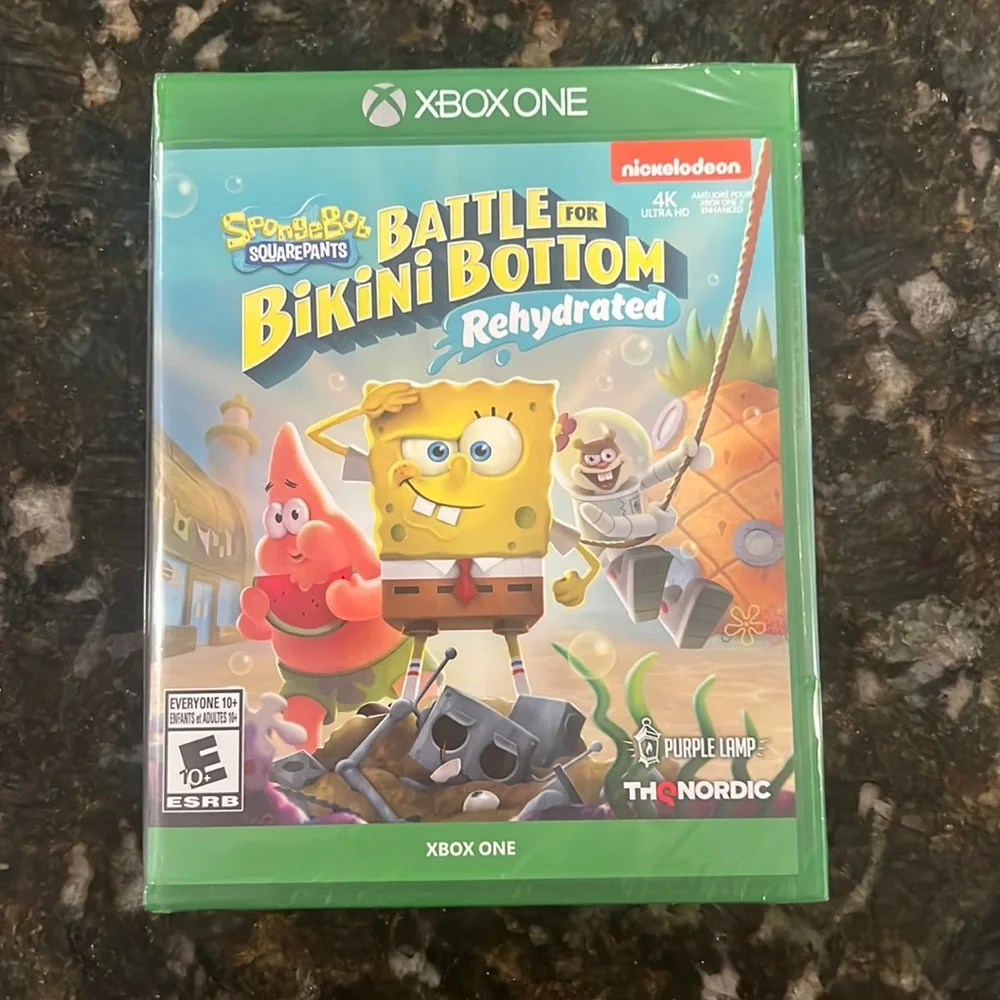 New SpongeBob Battle for Bikini Bottom Rehydrated XBox One Game